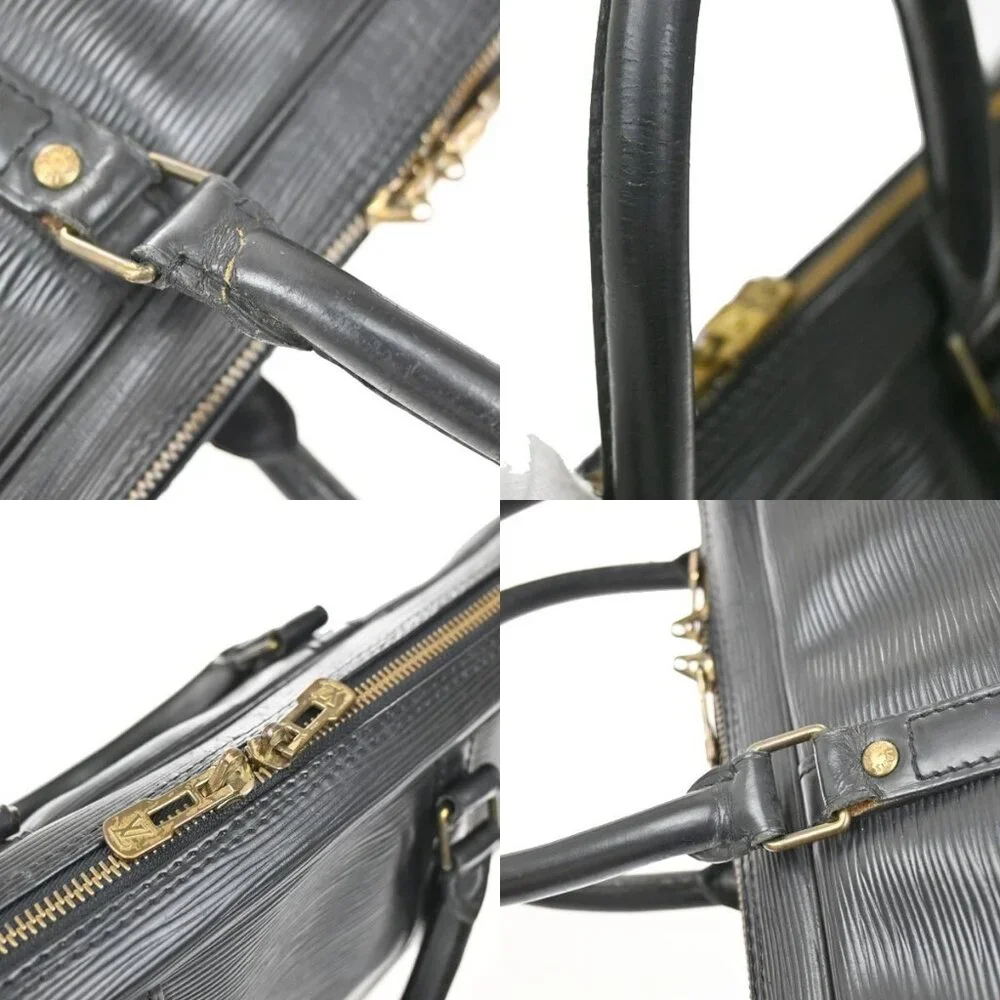 LOUIS VUITTON Porte Documents Voyage Briefcase Hand Bag Epi Black M54472 67EE792